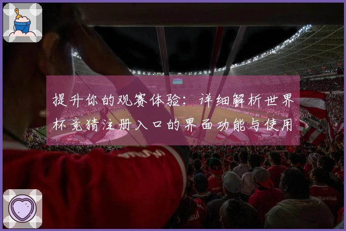 提升你的观赛体验：详细解析世界杯竞猜注册入口的界面功能与使用指南
